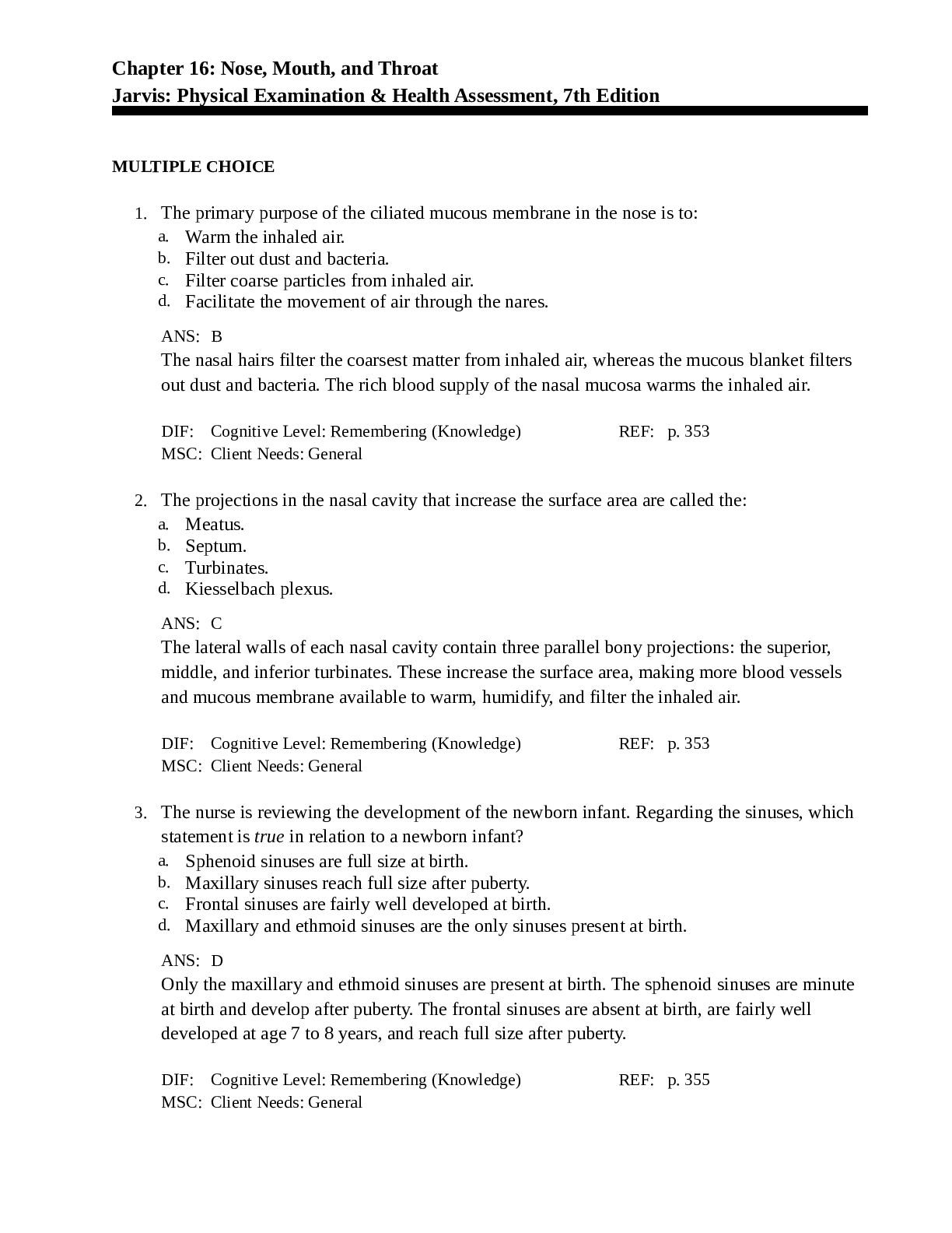 Preview image for NURS 312 (SOLVED MCQ) CHAPTER 24 The Child with Hematologic or Immunologic Dysfunction Hockenberry: Wong’s Essentials of Pediatric Nursing, 10th Edition